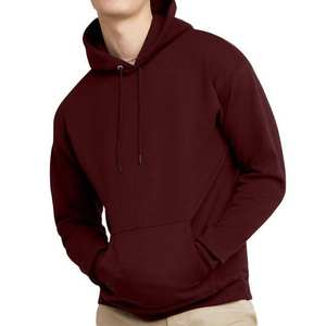 Sudaderas con capucha de algodón térmico para hombre, sudaderas con capucha de color sólido, diseño de logotipo personalizado, bordado, estampado, forro polar - Product Image 1
