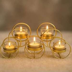 Porte-bougie décoratif de luxe moderne, bougeoir en métal unique pour l'éclairage et la décoration de la maison, cadeau de mariage, salon, à bas prix - Product Image 5