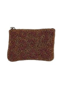 Petit sac portefeuille à broderie de café perlé noir et or de luxe avec gentillesse et travail fait à la main de qualité supérieure par Hiba Enterprises - Product Image 3