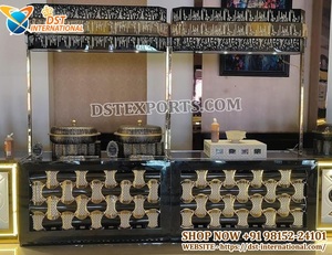 Splendid Wedding Food Counter for USA Indoor Events Wholesale Foldable Stainless Steel Cafe Stall High-<b>End</b> Juice <b>Bars</b> Australia - Product Image 3