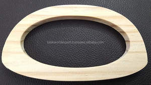 Poignée de sac à main en bois de haute qualité Karwo 93x59mm, design unique, forme en D, poignée de sac à main en bois tendance par FWE - Product Image 3