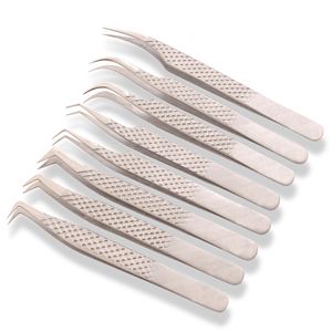 Vente en gros de pinces à cils de haute qualité, multi-spécifications et multi-styles, pinces à cils en acier inoxydable pour extensions de cils - Product Image 3