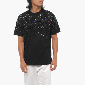 Camiseta Casual para Hombre 100% Algodón, con Pedrería Brillante, Ajuste Cómodo, Transpirable, Secado Rápido, Ecológica, para Uso Diario - Product Image 3