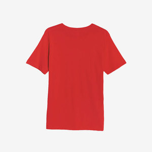 T-shirts personnalisés en gros pour hommes, T-shirt en suédine à manches courtes en mélange de coton peigné - Product Image 6