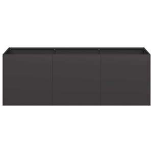 กระถางปลูกต้นไม้กลางแจ้งขนาดใหญ่ ทำจากเหล็กแผ่นรีดเย็นสีดำ รุ่นซีรีส์ - Product Image 4