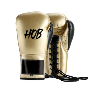 Gants de boxe d'entraînement en cuir véritable pour adultes, gants de boxe en cuir de vachette authentique - Product Image 2