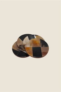 Juego de Posavasos de Cuerno Real Hechos a Mano de Alta Gama, Calidad Élite para Hoteles, Restaurantes, Bares, Cafeterías, Hogares, Decoración de Mesa, Protección - Product Image 3