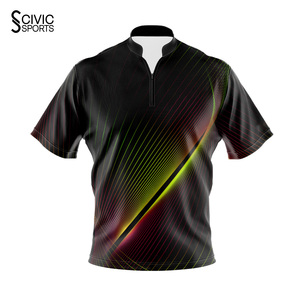 <b>Bowling</b> Jersey Uniform Names Custom Team Numbers Digital Sublimation Printing 100% Polyester - Product Image 1