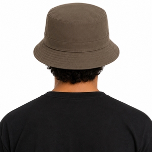 Chapeau Bob Unisexe en Coton Doux, Décontracté, à Large Bord, pour l'Extérieur, Style Urbain, Tendance, Confortable, Couleurs Terre, Chapeau de Style Urbain - Product Image 2