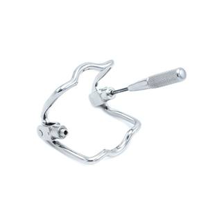 ที่อุดปากหนัง IRISCO สแตนเลสสตีล แบบเปิด พร้อมที่กดลิ้น สำหรับ BDSM บอนด์เดจ - ปรับแต่งขนาด/สี/ดีไซน์ได้ คุณภาพสูง รับทำโลโก้ตามสั่ง - Product Image 1