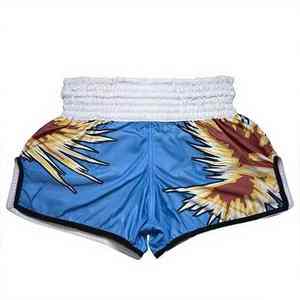 กางเกงคิกบ็อกซิ่งโพลีเอสเตอร์พิมพ์ลายแบบซับลิเมชั่นขายส่งปี 2026 กางเกงมวยไทยผู้ชาย กางเกงชกมวยแบบสั่งทำ - Product Image 4