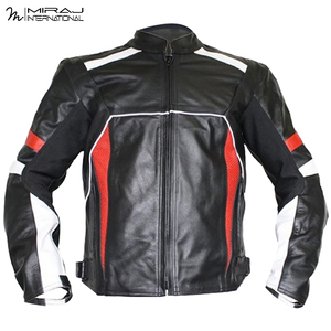 Nuevo Traje de Motociclista de 2 Piezas OEM ODM, Traje de Cuero para Motociclista, Color Negro y Rojo, Estilo Unisex, Ropa Deportiva - Product Image 3