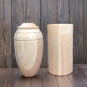 Decorative Wood <b>Urn</b> for Dogs and <b>Cats</b> Cremation <b>Urn</b> Round Shape <b>Urn</b> for Pet Funerals and Decorative Use Directly From Vietnam - Product Image 1
