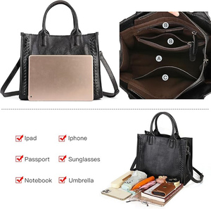 Sac à bandoulière élégant et tendance pour femme, sac à main en cuir de vachette véritable, fabrication artisanale, vente en gros, OEM personnalisé, sac fourre-tout pour femme - Product Image 5