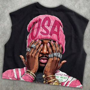 Camisetas de Hombre de Manga Corta, Personalizadas por el Fabricante, de Alta Calidad, 100% Algodón, Impresas con Serigrafía, Ecológicas, de Secado Rápido, Estilo Vintage - Product Image 4
