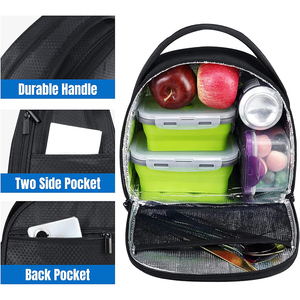 Lunch Fashion Bag for Kids Women Men Waterproof Mini Portable Thermal Insulated <b>Cooler</b> Bag Lunch Box - Product Image 4