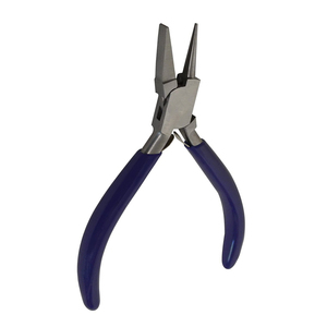 Pince à bijoux pour la fabrication de bijoux, à joint de boîte, à bec rond, à chaîne plate, à poignée souple - Product Image 1