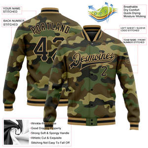 Wholesale OEM Polyester Winter Plus Size Black Baseball Team Jacket Custom Embroidery Varsity Lettermen Jacket <b>Coats</b> for Men - Product Image 2