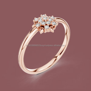 10K Fashion <b>Statement</b> <b>Ring</b> for Women <b>Silver</b> with CZ Diamond - Product Image 1