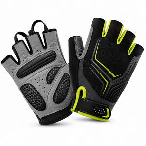 Half Finger Weight Lifting Gloves PU Material Breathable Non <b>Slip</b> Hook And Loop Closure Unisex Gym Fitness Gloves - Product Image 2
