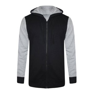 Veste de survêtement à capuche personnalisée pour homme, fermeture éclair intégrale, color block, vêtements de sport décontractés, automne-hiver, respirante, en polyester - Product Image 4