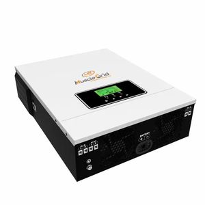 อินเวอร์เตอร์พลังงานแสงอาทิตย์ MuscleGrid 3KW 24V แบบออฟกริด (3200VA) คลื่นไซน์บริสุทธิ์ พร้อมระบบ MPPT ในตัว ไม่มีหม้อแปลง รองรับแบตเตอรี่ LiFePO4 3.6KW 12KW - Product Image 2