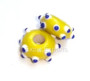 Lampwork Glaskralen Big Hole Kralen 18Mm Voor Decoratie Sieraden Maken Wanddecoratie Tafel Decoratie