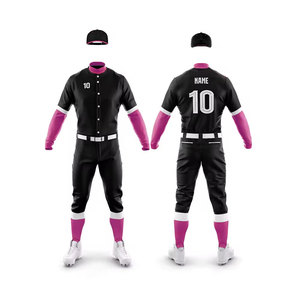ชุดเบสบอล ผ้าโพลีเอสเตอร์เนื้อนุ่ม สวมใส่สบาย เสื้อและกางเกงสำหรับฝึกซ้อม ชุดกีฬา ชุดเบสบอล - Product Image 6