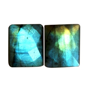 Piedra Preciosa Suelta Certificada de Labradorita Azul Brillante con Corte Cojín, Facetada, Tipo Briolette, 100% Natural de Primera Calidad, para Joyería Fina - Product Image 1