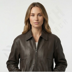 แจ็กเก็ตสตรีทแวร์หนังแท้ระบายอากาศได้ดีสำหรับฤดูหนาว - Product Image 2