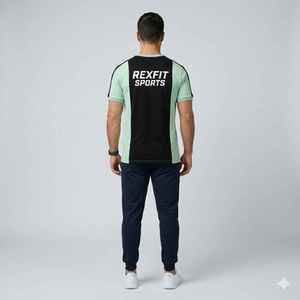 T-shirt surdimensionné personnalisé 100 % coton pour homme, grande taille, épaules tombantes, avec logo imprimé, design uni et coupe ample - Product Image 2