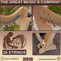Customized Design New Style Musical Instruments Best Quality Professionally Made Wooden Material Harp For Unisex Adults & Kids