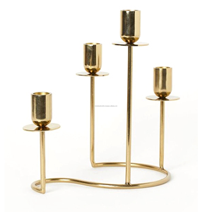 Candelabro de Metal Vintage hecho a mano para decoración del hogar, decoración creativa en miniatura, regalos de arte Gua - Product Image 5