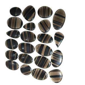 ออบซิเดียนควอตซ์คุณภาพสูง รูปทรงคาโบชอง ขัดเงาด้วยมือ สีเปลี่ยนได้/มีประกายไฟ ขนาด 20-45 มม. สำหรับทำเครื่องประดับ - Product Image 4