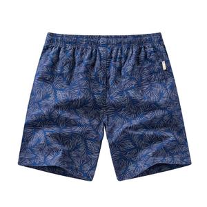 Shorts Bermuda Holgados de Algodón Ecológico para Hombre, Diseño Urbano con Estampado de Hojas, Secado Rápido y Transpirable, Venta al Por Mayor - Product Image 1