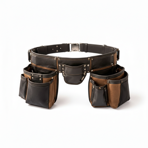 Ceinture à outils en cuir véritable de qualité supérieure, sur mesure, pour la construction, vente en gros - Product Image 5