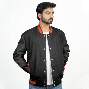 <b>Mens</b> Athletic <b>Varsity</b> <b>Bomber</b> <b>Jacket</b> <b>Mens</b> Streetwear <b>Varsity</b> Letterman <b>Jacket</b> - Product Image 1