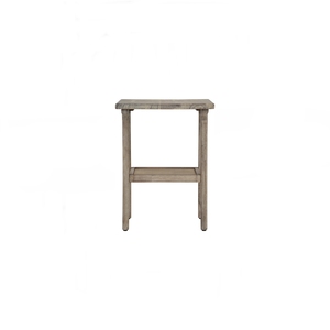 <b>Mid</b>-<b>Century</b> Modern Navara Ash Side <b>Table</b> with Woven Rattan Shelf and Solid Wood Legs for Contemporary Organic Bedrooms and Livin - Product Image 4
