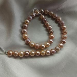 AAAA10 สร้อยคอมุกทรงกลมสวยงาม 11 มม. สีสันสดใส ผิวมันเงา ลูกปัดคุณภาพดี - Product Image 1