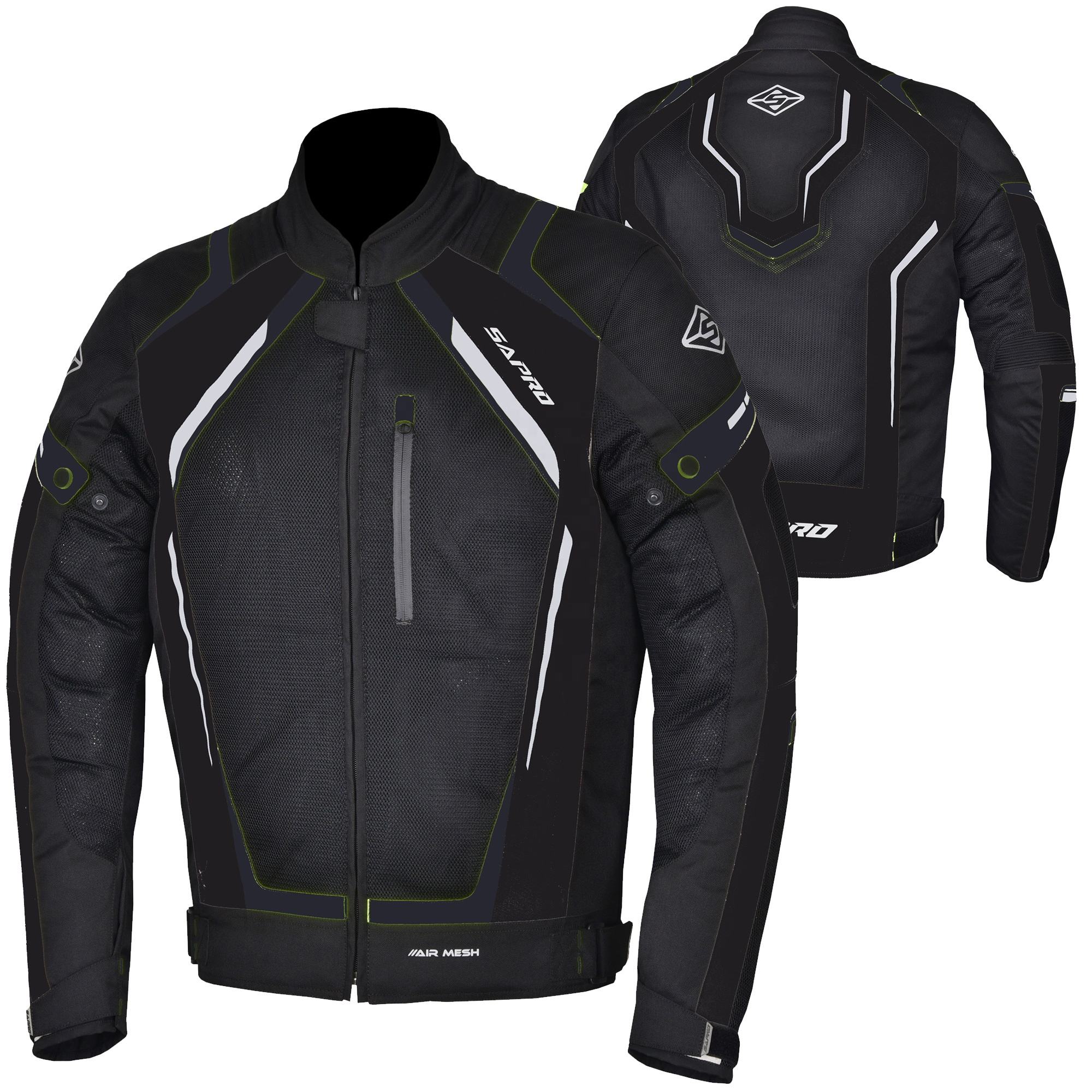 Maxler Men's Summer Motorbike Jacket CE Approved Armor