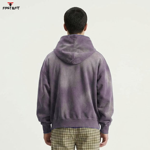 เสื้อฮู้ดดี้ผู้ชายแบบย้อมสีเอซิด ขายดีที่สุด ปี 2025 สกรีนโลโก้ได้ตามต้องการ ผลิตในปากีสถาน - Product Image 2
