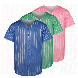 Maillot de baseball personnalisé pour équipes universitaires – Maillot de baseball personnalisé blanc, violet à rayures fines, violet et or - Product Image 2
