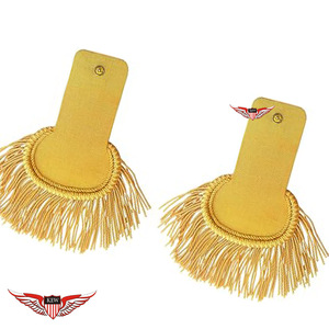 Epaulettes de Plata con Flecos para Uniforme, Epaulettes con Borlas, Accesorio para Disfraces y Vestidos - Product Image 3
