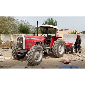 Fiable tracteur Massey Ferguson MF 375 4WD 75 HP avec crochet de remorque pour le Nigeria - Product Image 1