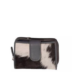 Production en usine et vente en gros de pochettes en cuir personnalisées, pochettes en cuir à poils de vache, pochettes tendance pour femmes - Product Image 2