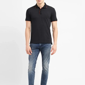 New Arrival <b>Classic</b> Design Men's for Shirts Solid Knitted Custom Logo Printed Casual Street Wear Short Sleeve Quick Dry 100% - Product Image 1