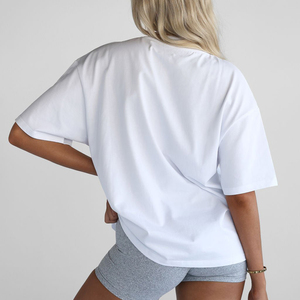 2026 New Arrival Women Oversized T-shirt Custom Graphic Crop <b>Top</b> Breathable T-shirt Active Short Sleeve T-Shirts Women - Product Image 2