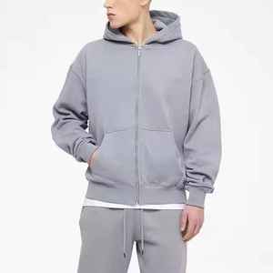 High Quality Quarter Zip <b>Pullover</b> Hoodie <b>Men's</b> Custom Foam Printing Logo 100% Cotton Heavyweight Fleece - Product Image 1