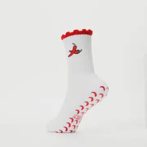 New Red Chilli Custom Design <b>Socks</b> with Customized logo Knitted Anti-Bacterial Breathable Men's <b>Winter</b> Daily Wear Regular Style - Product Image 5