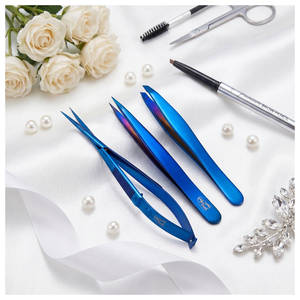 Pinzas para Cejas de Acero Inoxidable, Pinzas de Precisión Inclinadas y Puntiagudas, Pinzas para Maquillaje, Salón de Belleza, Herramienta de Cuidado Personal - Product Image 6